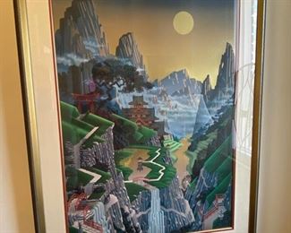 Jim Buckles (1948-) signed limited edition lithograph titled "Seventh Torii."
