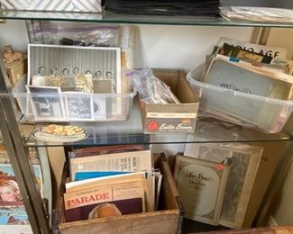 Ephemera and vintage photos.