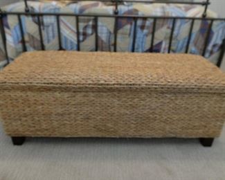 Wicker Blanket Chest