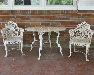 Wrought Iron Patio Table 