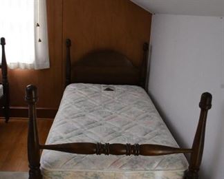Matching Pair of Antique Twin Beds