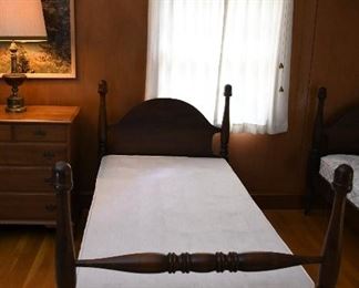 Matching Pair of Antique Twin Beds