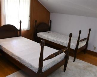 Matching Pair of Antique Twin Beds