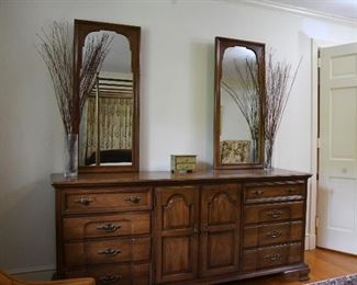 United Furniture Dresser and Mirrors
