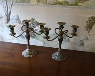 Silverplate Candelabra's