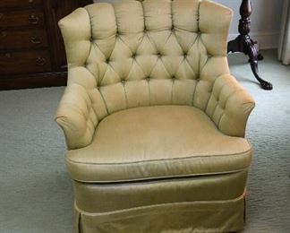 Matching Pair Tufted Back Chairs