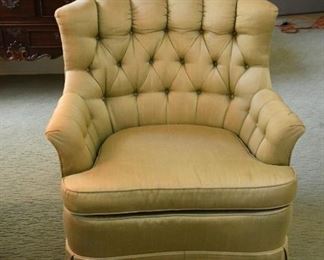Matching Pair Tufted Back Chairs