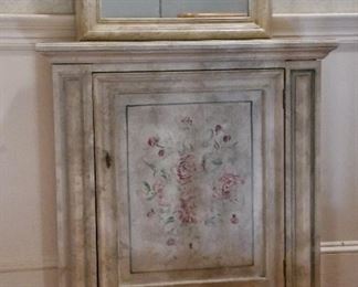 Matching Pair of Commode and Mirror