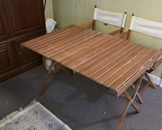 Portable Teak Table Set