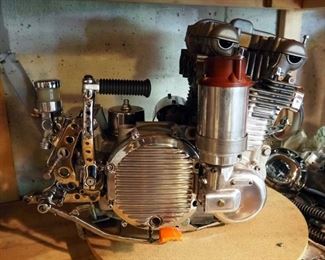 Kawasaki KZ1000 1.015L 4-Cylinder Engine, Partially Assembled