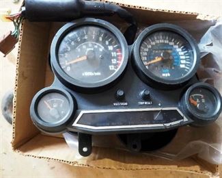 Kawasaki Speedometer And Tach With Temperature And Fuel Gauges