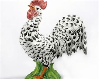 Intrada Italy Rooster Black & White 16"H

Intrada has been sourcing beautiful Italian pottery, ceramics, glass and dinnerware for over 35 years. All pieces in the Intrada Italy collection are hand-made works imported from various Italian regions that reflect the character and craftsmanship of the Italian artists who make them.
Retails 389.00 ( but we're not pricing retail) 