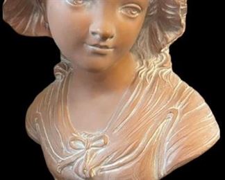 Italian Terra Cotta Bust very heavy