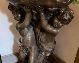 Large plaster cherubs