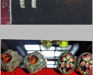 Sterling Clip Earrings