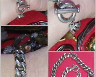 Vintage Carol Lee chunky toggle bracelet and necklace