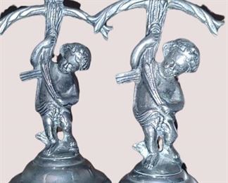 Beautiful cherub candle holders