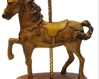 Decorative table top carousel horse