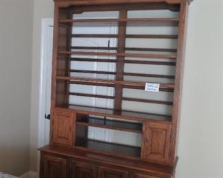 LARGE OAK BOOKCASE