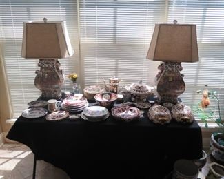 ROYAL CROWN DERBY CHINA, ORIENTAL LAMPS