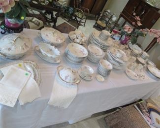HUGE SET OF ANTIQUE HAVILAND CHINA
