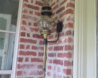 1 OF 2 SCONCES ON PATIO