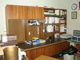 Media room with lots of cabinets and modular units. Software and more.