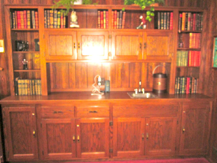 COMPONENT BOOKCASE SET - SOLD AS COMPLETE OR WILL SEPARATE (LOTS OF MIX AND MATCH PIECES) ON DAY 2.