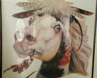 Native American artist Linda Windell Warrior Pony. Gorg. 