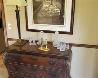 Chest of Drawers and Art