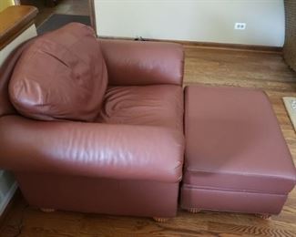 Family Room Chair and Ottoman