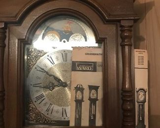 Vintage Piper Grand Father Clock,  lovely chimes and keeping time! 