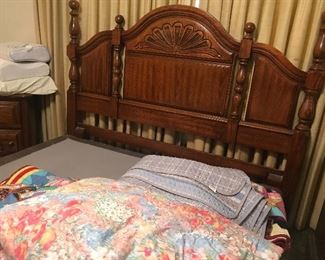 Matching queen bed suite,  no mattress box springs only. 