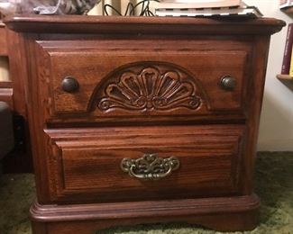 One of two matching nightstands