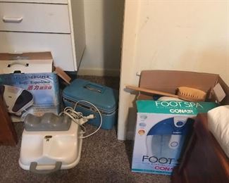 Foot spa, massage, and more