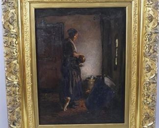 Jan Z. Tromp Dutch oil painting