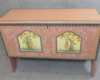 Martha Cahoon painted chest