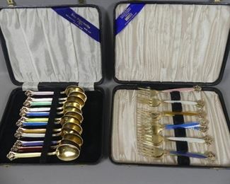 Marthinsen Scandanavian enamel silver