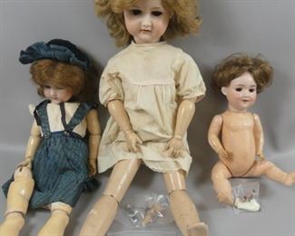 Antique bisque dolls
