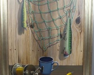 A. B. Gude still life painting