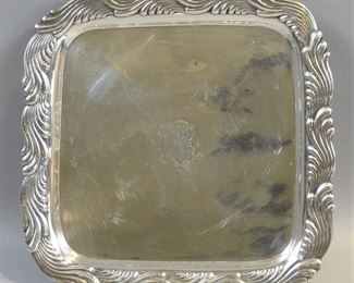 Tiffany Wave Edge sterling tray