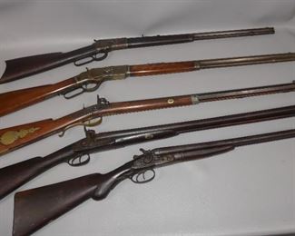 Antique rifles incl. 2 Winchesters