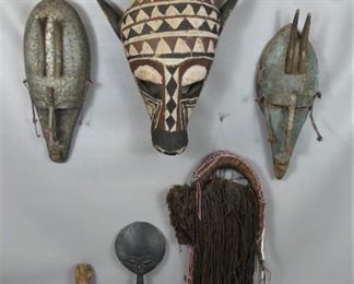 Old African masks etc.