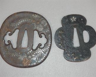 2 of 4 antique Japanese Tsubas