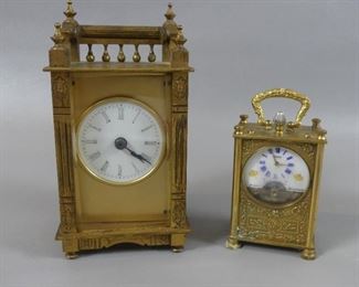 Old carriage clocks