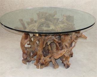 Large driftwood table