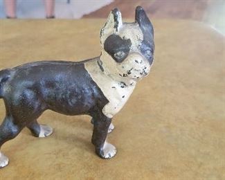 Cast Iron Boston Bull Terrier Bank