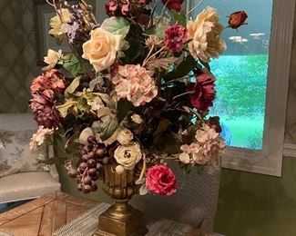 Custom 3’ floral arrangement with quality flowers.  Orig price $1250.  Now $400
