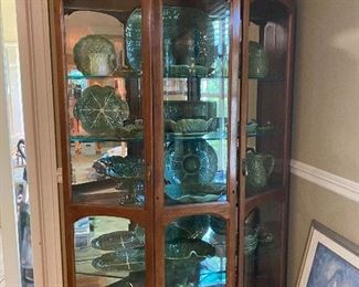 curio cabinet with Cabbageware