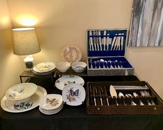 Collectible plates, flatware sets
